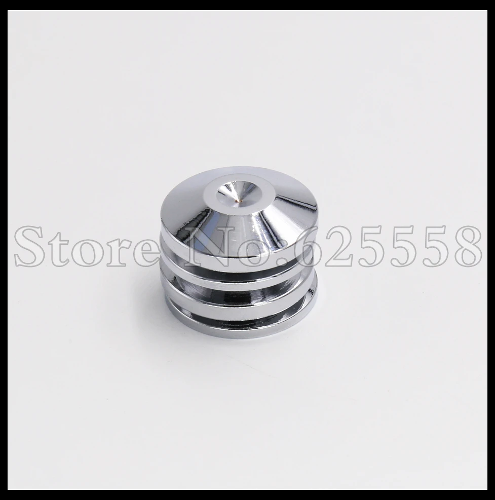 

5MM Rhodium Plated Speaker Spike Mat Base Pad Shoe Isolation 4PCS Amp cone speaker pad