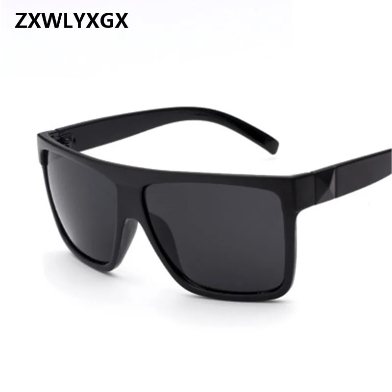 ZXWLYXGX Europe and the United States retro trend sunglasses large box sunglasses couple sunglasses men and women GM UV400