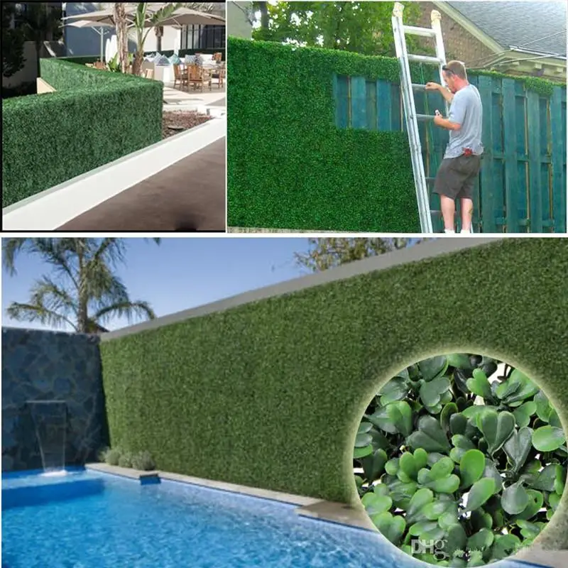 1pcs 60 X 40 cm Artificial Grass plastic boxwood mat topiary tree Milan Grass for garden,home ,Store,wedding decoration Artifici