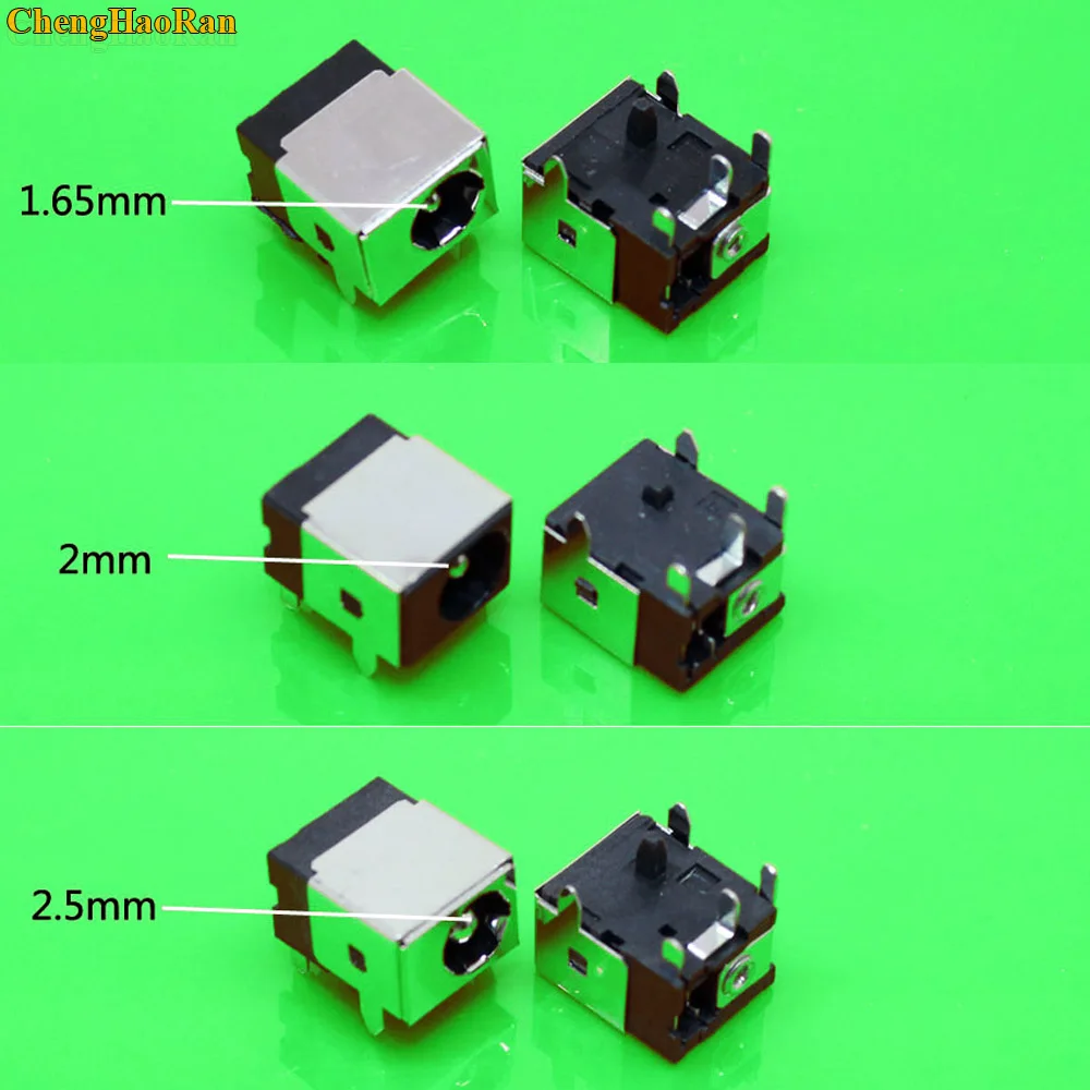 

ChengHaoRan 1.65mm/2.0mm/2.5mm Laptop DC Power jack Connector For HP/Asus/Acer/Lenovo 1.7mm DC Jack Power Socket Notebook