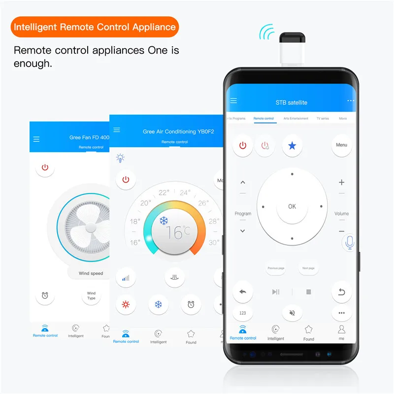 Micro USB Type-C Mobile Phone Remote Controller Smart App Wireless Infrared Appliances Adapter for TV Air Conditioner