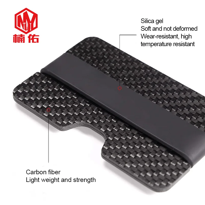 1PC Simple Carbon Fiber Wallet Banknotes Credit Card Holder Bank Business Card Bag Package EDC Outdoor Pocket Tool