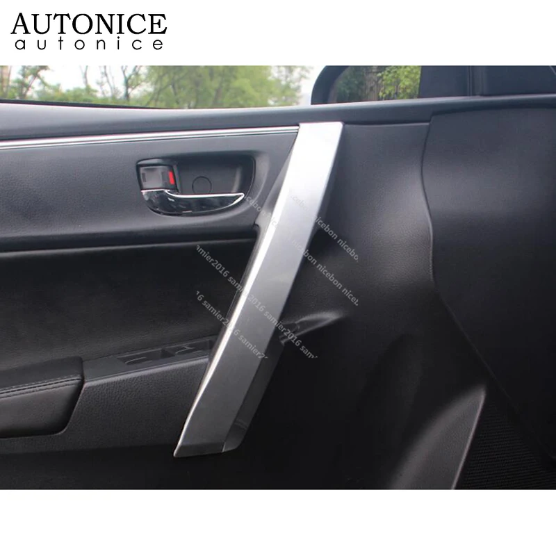 Carbon Fiber Color Side Door Handle Cover Trim For Toyota Corolla Auris 2014 -2018 ABS