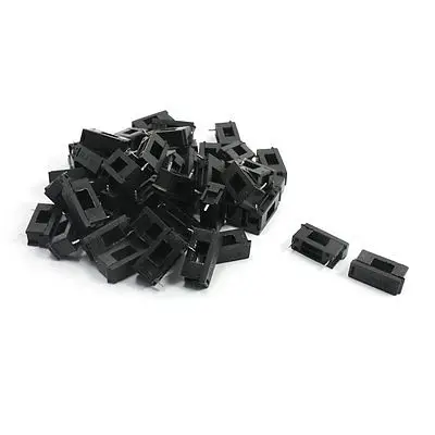 50Pcs BLX-A Black Plastic PCB Mount Fuse Holder for 5 x 20mm Fuse