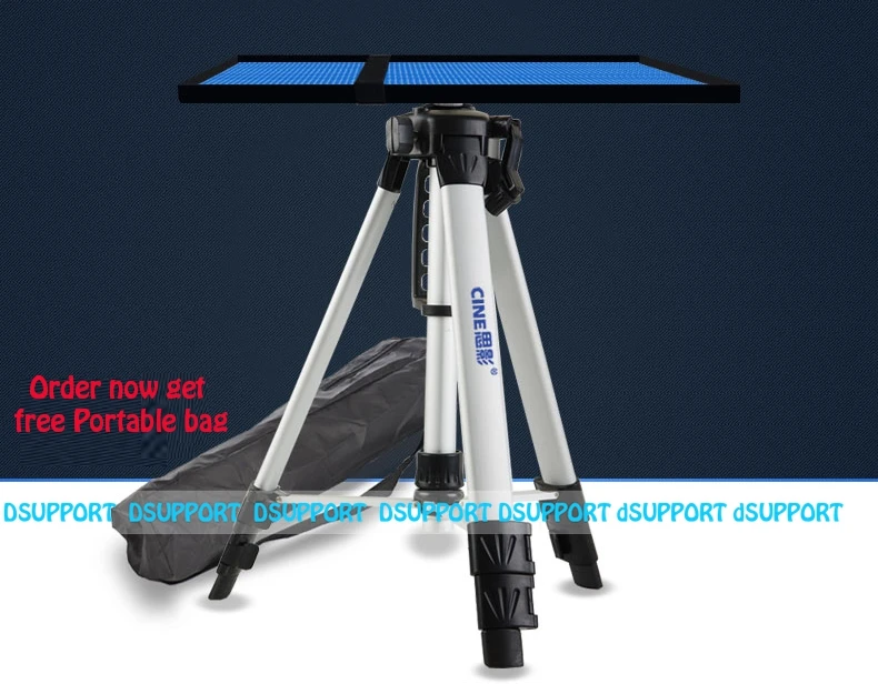 PB1200 High Quality Universal Portable Free Lifting Aluminum Projector Tripod Stand With Tray