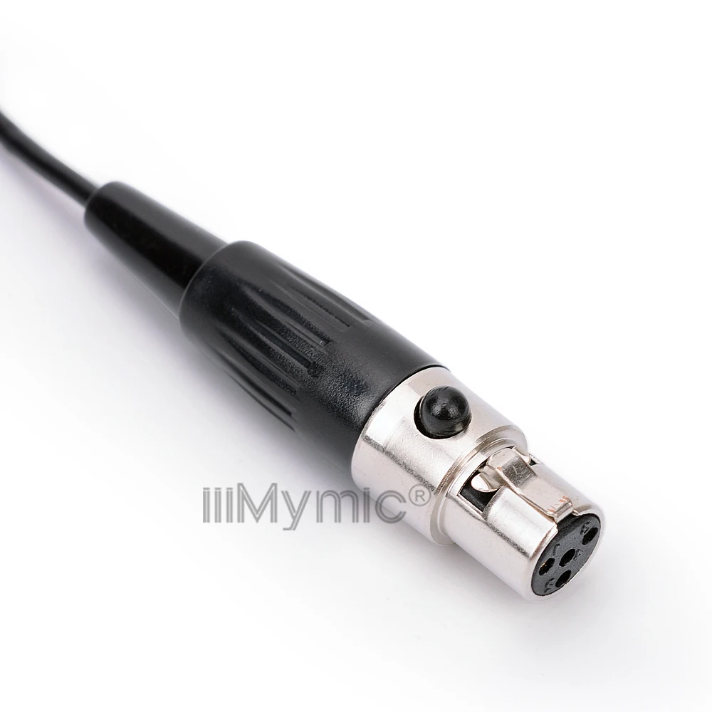 Large Sound-absorbing !! Professional Lavalier Lapel Tie Clip Condenser Microphone 4Pin Mic for Shure Bodypack 4 Pin XLR TA4F