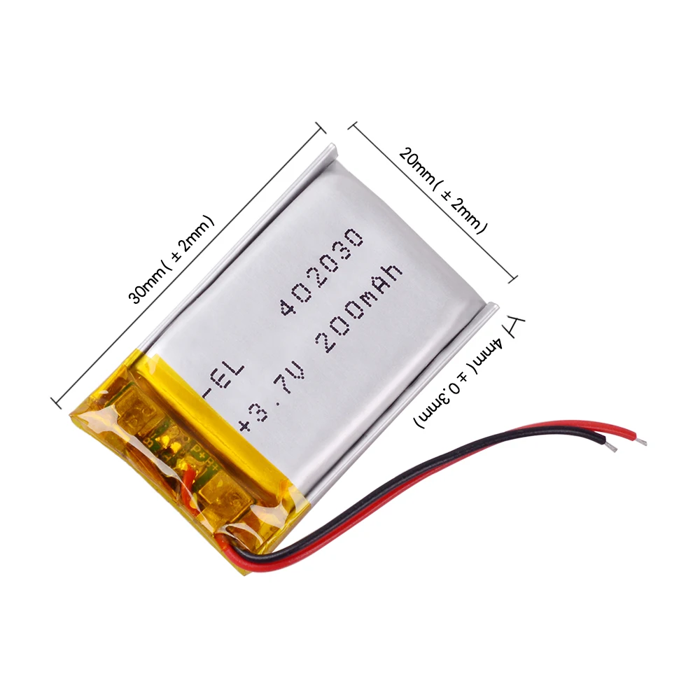 3.7v 402030 200 3000mahのポリマーリチウム電池バッテリーのli-po充電式電池携帯MP3 MP4 bluetoothヘッドセットgpsレコーダーレジストラ