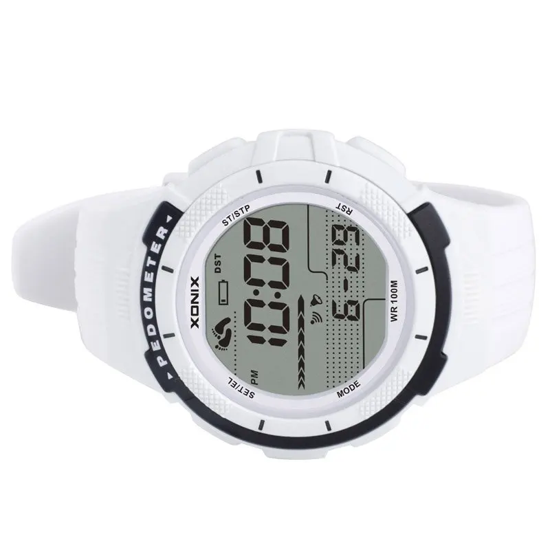 Hot!!!  Pedometer Calories Women Sports Watches Waterproof 100m Digital Watch Running Swimming Diving Wristwatch Montre Femme