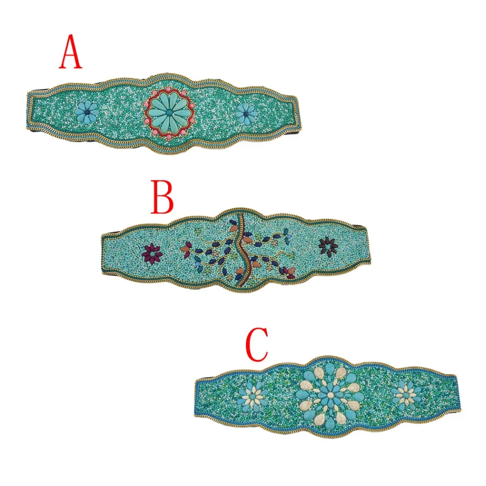 Mongolian Blet Charms Ethnic Mongolia Waist Belly Chain Inlay Natural Stone Body Handmade Mongolia Chain