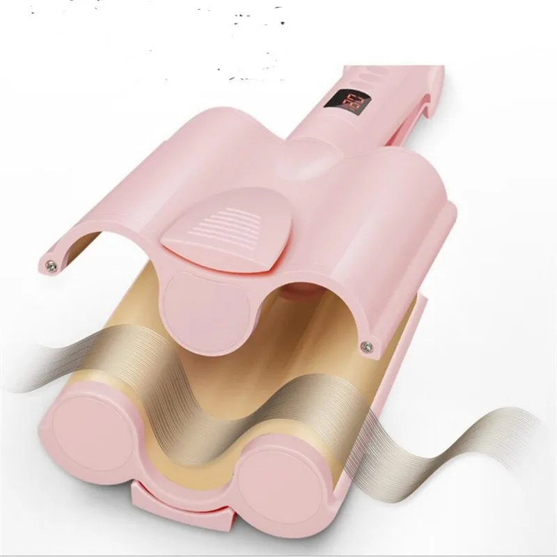 Professional Electric Magic Hair Curling Iron Ceramic Triple Barrel Spiral Curler Tongs Wave Crimple Styling Salon Roller Style