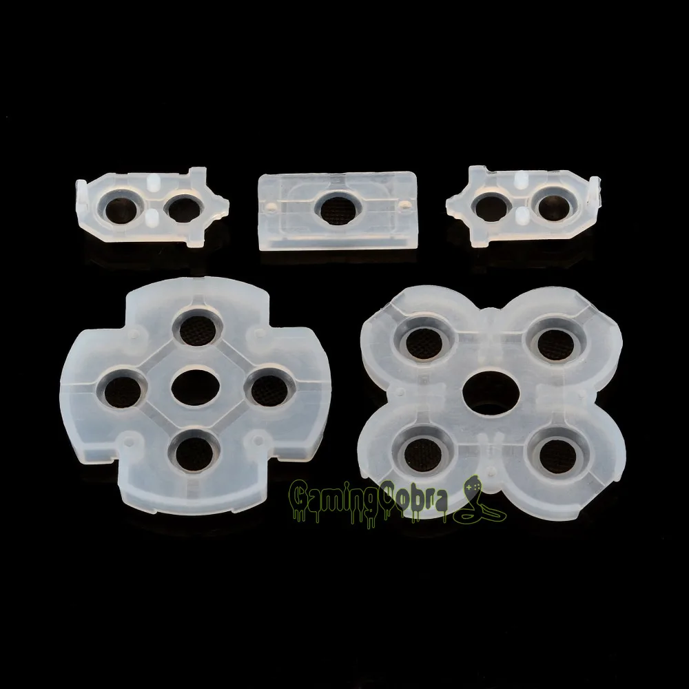 ExtremeRate 교체용 고무 전도성 패드, PS4 컨트롤러 JDM-030