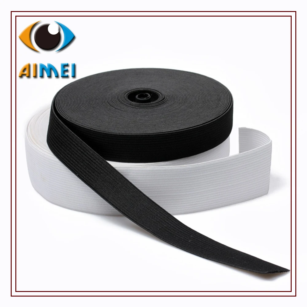 Strong Elastic Band Rubber Cord Elastic Rubber For Sewing Tie Rope Elastic Shoulder Strap Elastic Bands For Pants Black Elastic