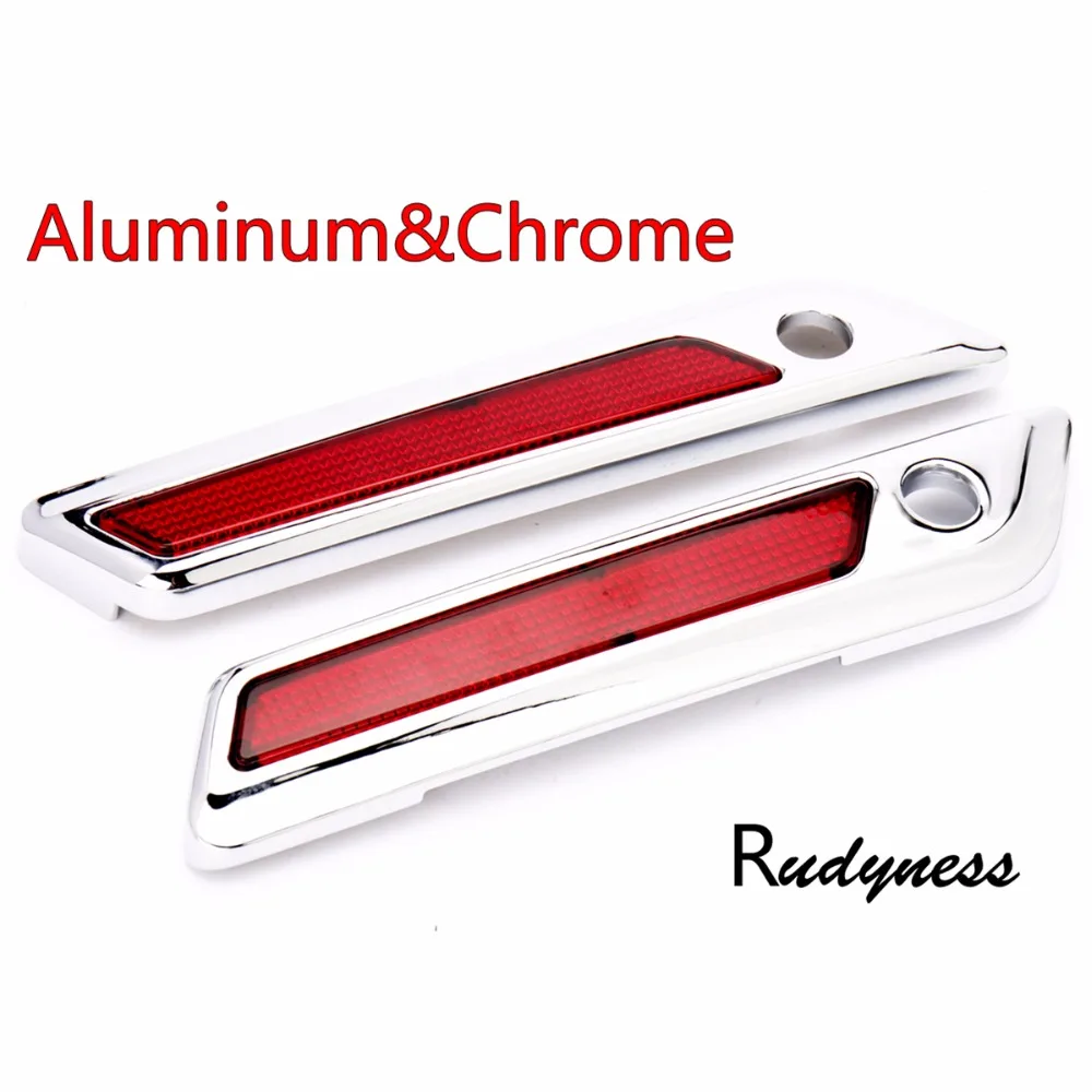 Gloss Chrome Aluminum Saddlebag Latch Cover For Harley Touring 2014-2018 Street Glide Road King FLH/T FLHX FLHR