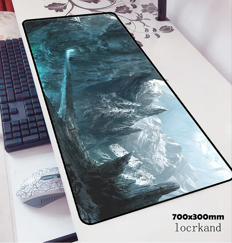 Fantasy landscape 700*300*2MM Speed Professional Lock Edge Mouse Pad Mat Washable Gaming Personality Mousepad For LOL CSGO Gamer