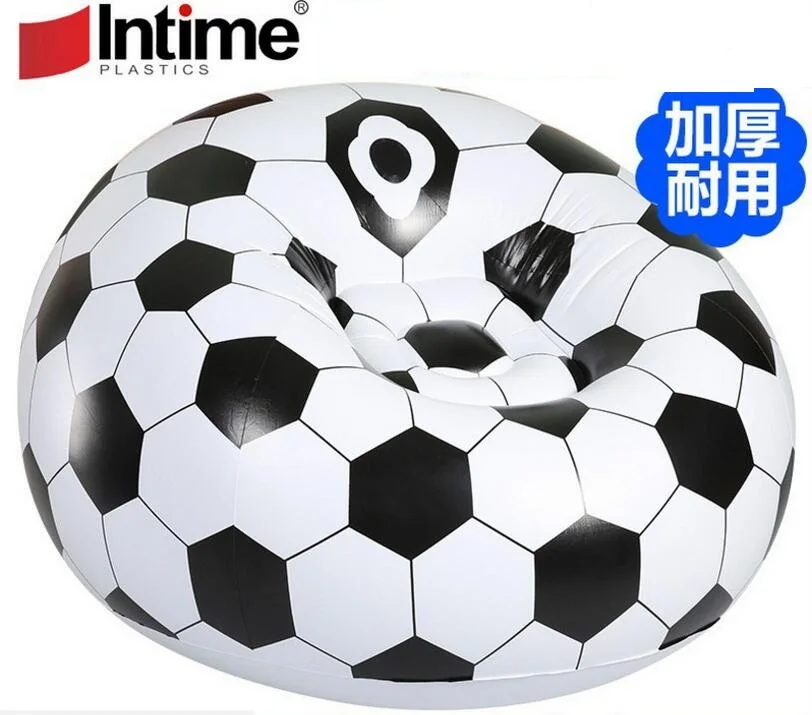 extra large flocking pvc inflatable lazy football basketball sofa small household single sofa,soccer ball big size adults sofa