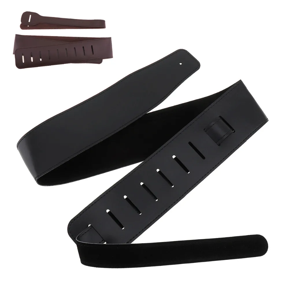 Einstellbare Gitarre Strap Gürtel PU Leder Akustische Folk Elektrische Bass Gitarre Gürtel Musical Instrumente Teile & Zubehör