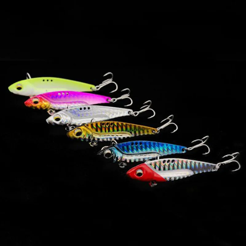 2022 New Arrival Metal Laser VIB Fishing Lure 7g13g16g Fishing Tackle Crankbait Vibration Spoon Spinner Sinking Bait Tackle