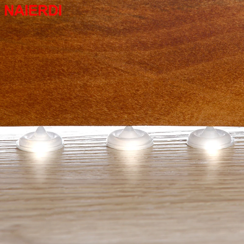 NAIERDI 30-80PCS Self Adhesive Damper Buffer Cabinet Bumpers Silicone Rubber Furniture Pads Cushion Protective Hardware