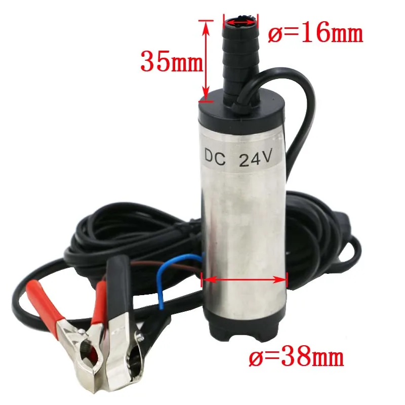 High quality!  24V DC 38mm  Diesel Fuel Water Oil Car Camping Fishing Submersible Transfer Pump