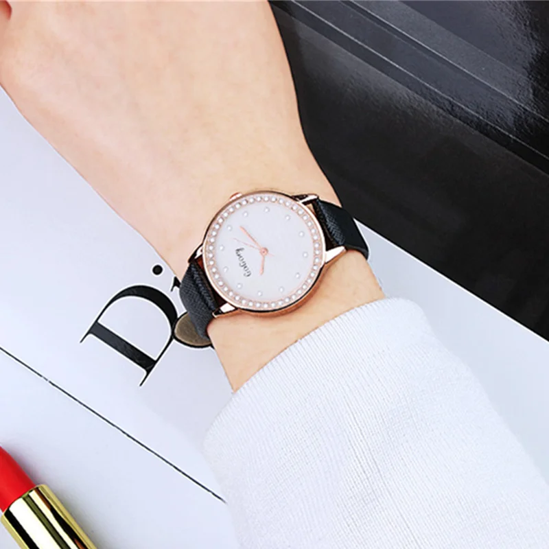 Gogoey Brand Fashion Wrist Watch Women Watches Luxury Diamond Women\'s Watches Leather Ladies Watch Clock saat bayan kol saati