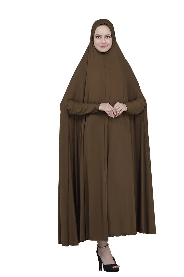 Imagem -05 - Vestido de Oração Abaya Muçulmano para Mulheres Khimar Overhead Vestuário Islâmico Manto Árabe Burqa Burka Kaftan Oriente Médio Eid Ramadã