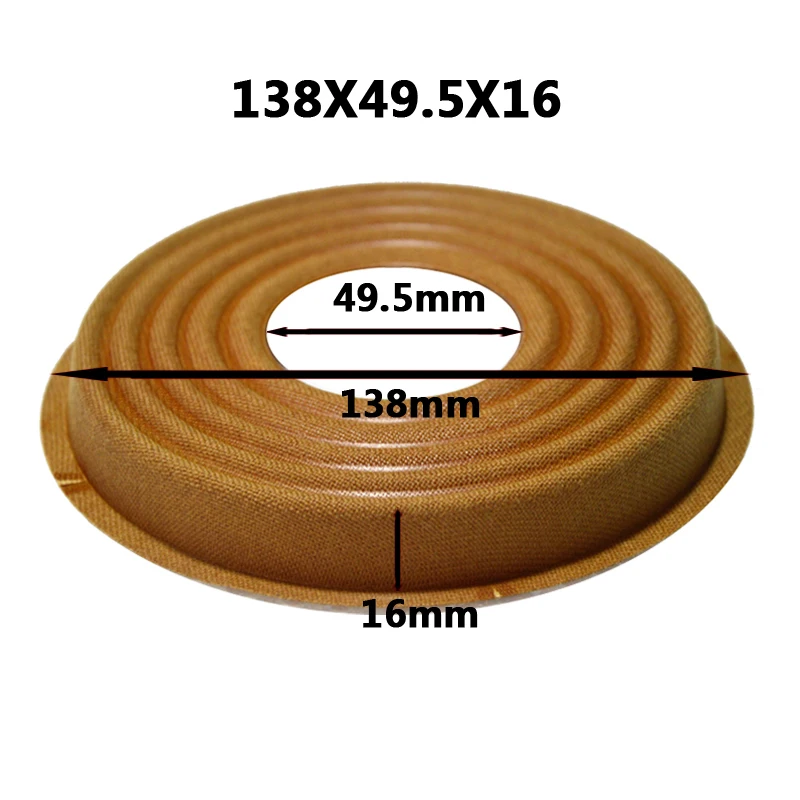 2pcs 35.5mm/49.5mm Core OD138-150mm Elastic Wave Loudspeaker Subwoofer Woofer Bass Speaker Repair Spider Damper