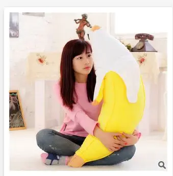 creative banana plush toy soft throw pillow cushion baby Toy, birthday gift w0446