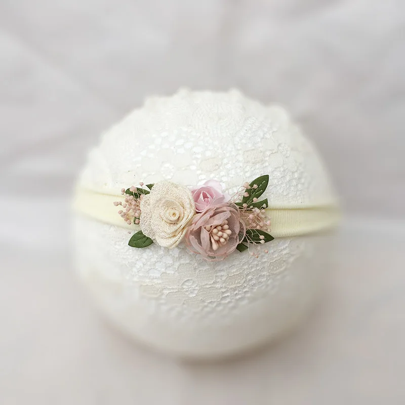 Blush Pink Flower Skinny Headband