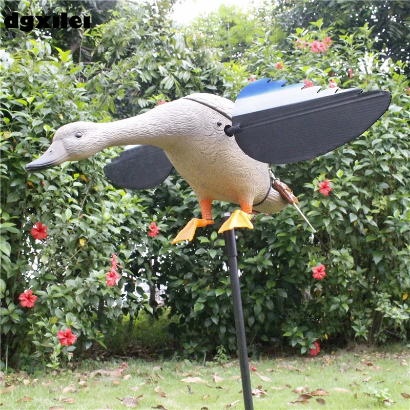 New Upgrade Outdoor Hunting Duck Decoy 4*AA Battery Plastic Duck Hunting With Magnet Spinning Wings