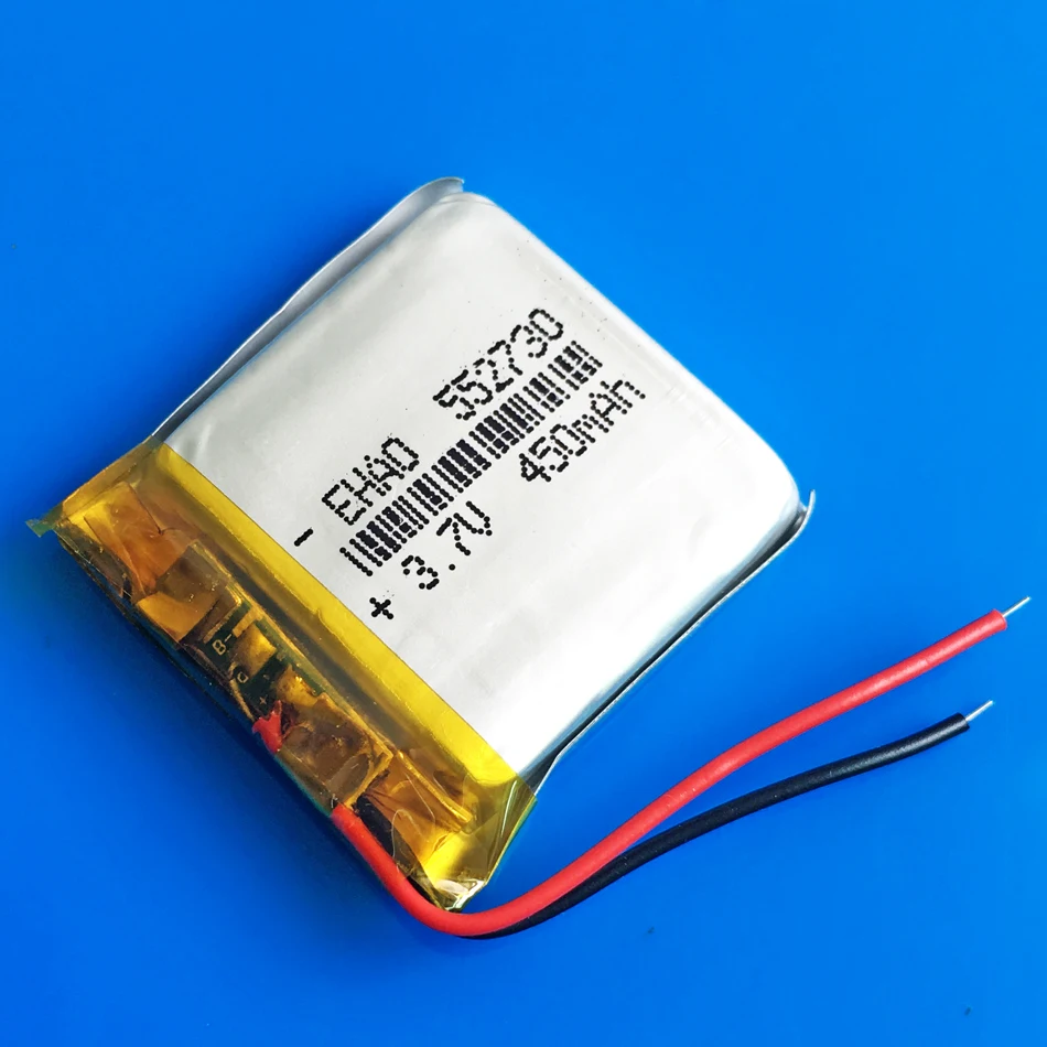 Lipo-充電式リチウムポリマー電池,3.7V, 450mAh,mp3,GPS, DVD, Bluetoothスピーカー,スマートウォッチ,レコーダー,カメラ,552730〜3ユニット