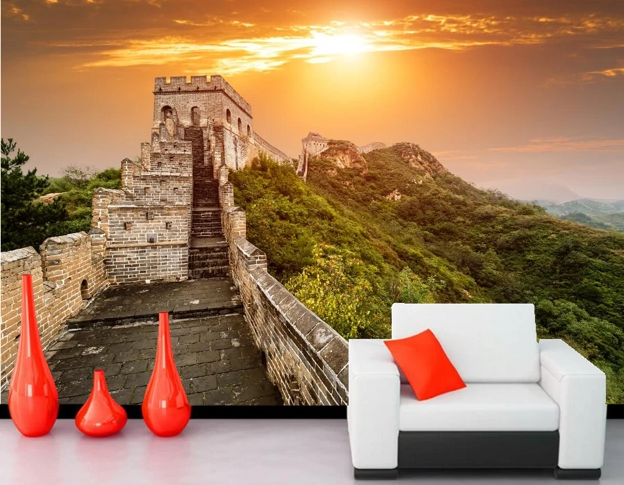 

Custom 3d mural,The Great Wall of China Nature wallpapers papel de parede,restaurant living room sofa TV wall bedroom wallpaper