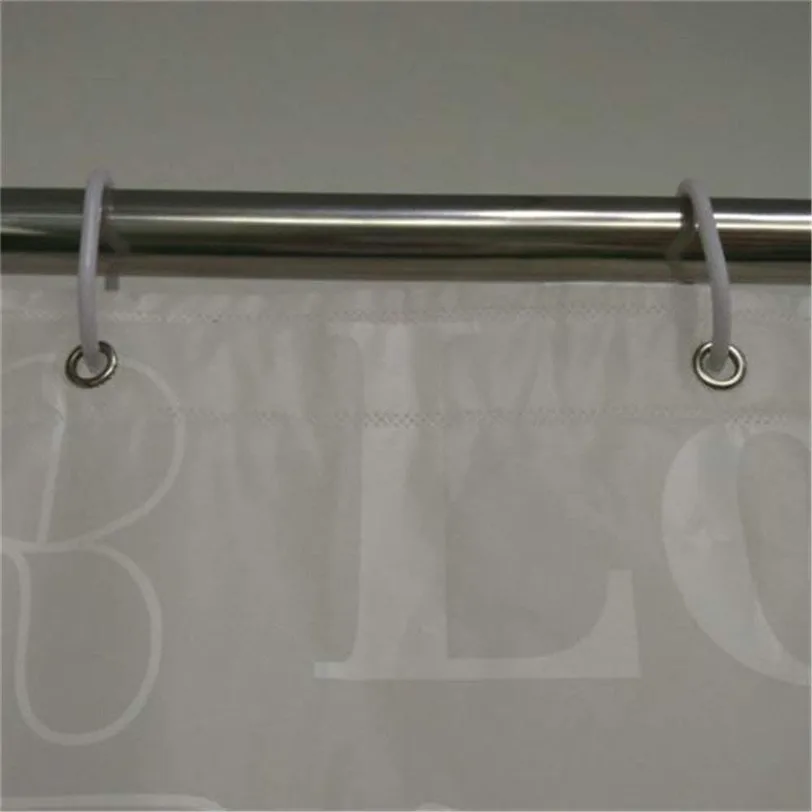 Original 180x180cm LOVE Clear Bath Shower Curtains For Bathroom Mold Resistant Waterproof Shower Bath Curtain With Hooks