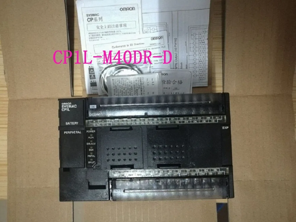 

CONTROLLER New Original CP1L-M40DR-D CP1L PLC CPU for Omron Sysmac 40 I/O 24 DI 16 DO Relay 24V USB