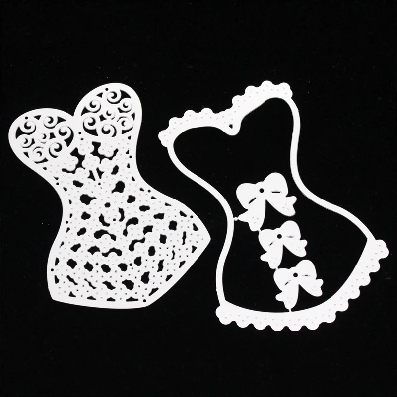 KSCRAFT Small Size Cute Corset Metal Cutting Dies Stencils for DIY Scrapbooking/photo album Decorative Embossing DIY Paper Cards