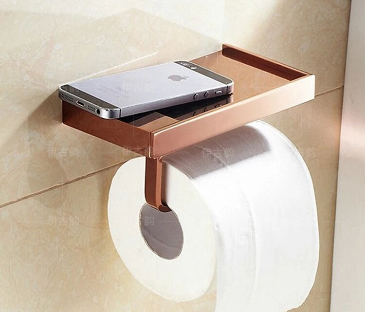 New arrival Toilet Paper Holder,Roll Holder,Tissue Holder,Solid Brass rose gold Finished-Bathroom Accessories Products