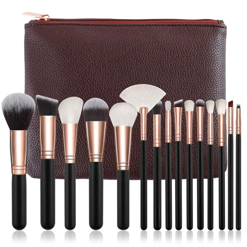 Cosmetics Makeup Brushes Set 10/15pcs Complete Kit Powder Eyebrochas Eyeshadow Brush High Quality Makeup Brushes