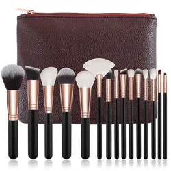 RANCAI Cosmetics Makeup Brushes Set 10/15pcs Complete Kit Powder Eyebrochas Eyeshadow Brush High Quality Makeup Brushes