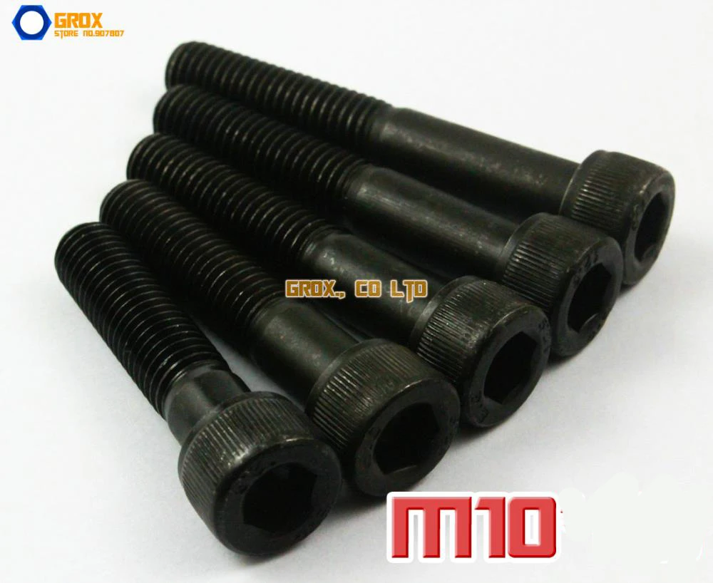 

M10 x 45mm, 50mm, 55mm, 60mm, 65mm 12.9 Grade Alloy Steel Allen Bolt Hex Socket Cap Screw