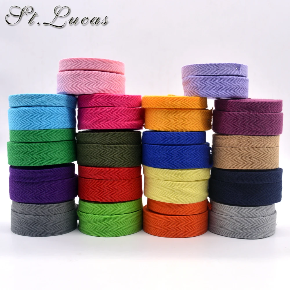 DIY New colourful 20mm chevron 100% cotton ribbon webbing herring bonebinding tape lace trimming for packing accessories