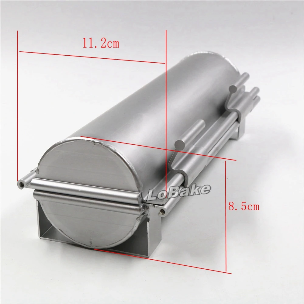 Great proffesional anodizing round tubbiness shape open-and-shut toast maker  30.5cm long smooth wall alloy metal bread mold