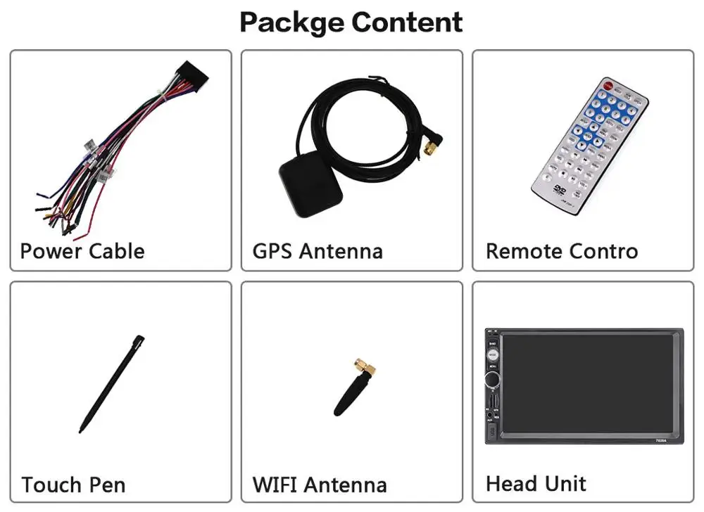 Aotsr 2 din android 7 "quad core universal carro gps dsp rádio player tela ips navegação multimídia bluetooth estéreo wifi