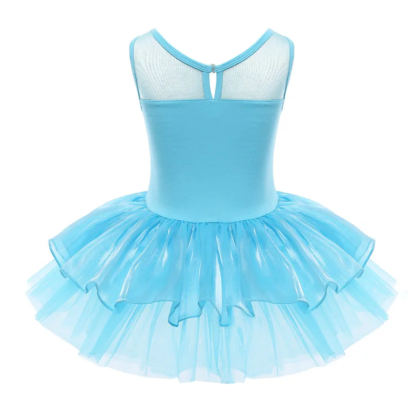 Sequins Children Girls Dancer Leotard Ballet Tutu Dress Kids Dance Costumes Girls Gymnastics Workout Ballerina Princess Dresses