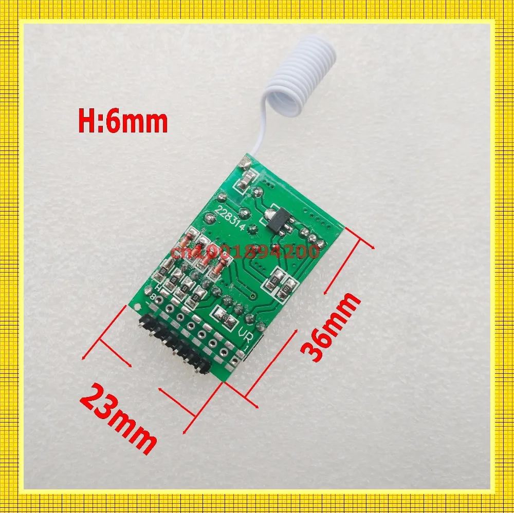 PT2262 IC Chip Remote Control 4CH Remote Transmitter PCB 315/433 Fixed Code2262 RF Remote TX 50-1000m Long Range Wireless Remote