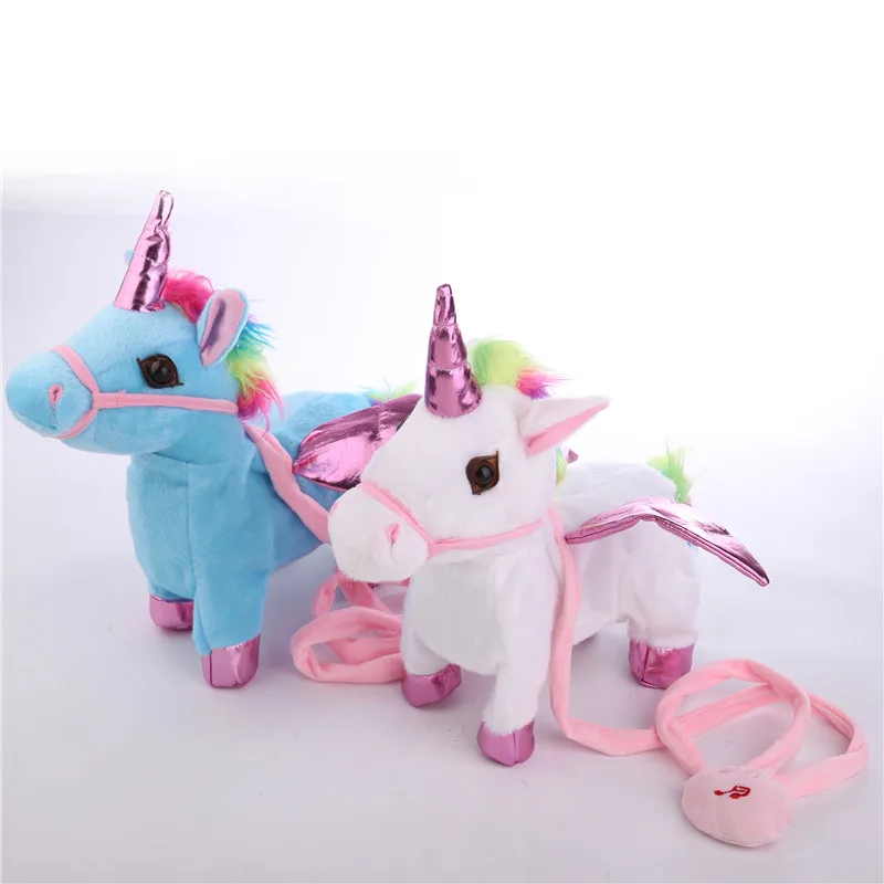 Child Electronic Pet Educational Children\'s Toy Robot Electric Walking Unicorn Plush Toy Soft Stuffed Animal Holiday best gift