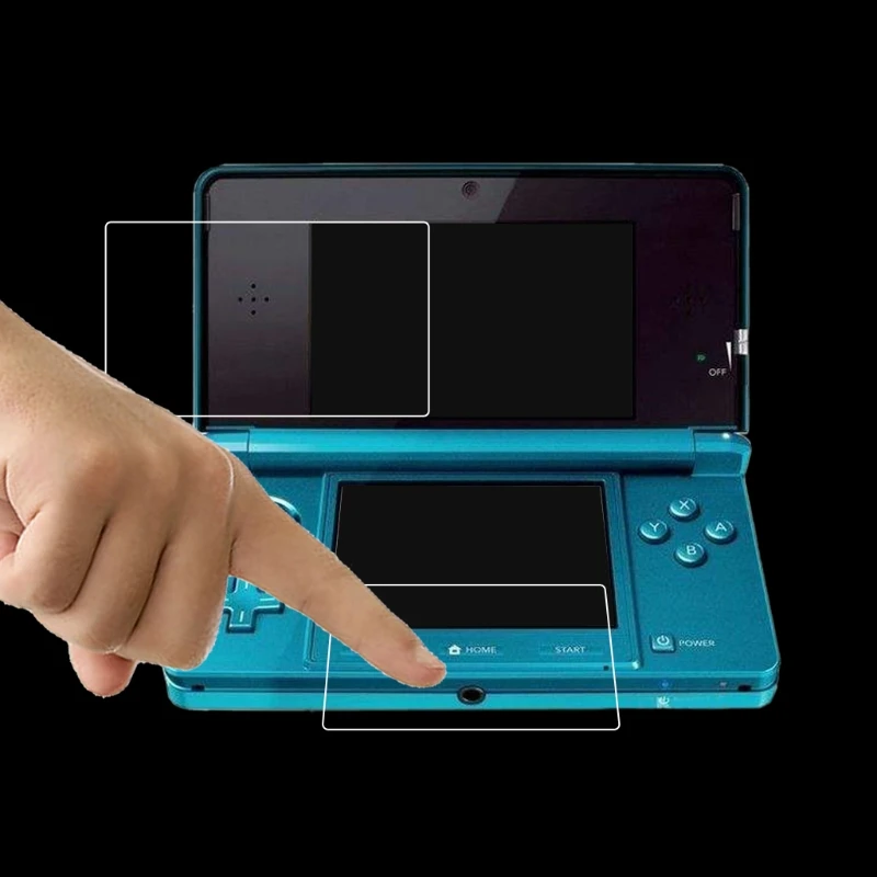 2017 โปรโมชั่นใหม่ล้างด้านบน + ด้านล่างหน้าจอ LCD หน้าจอสำหรับ Nintendo สำหรับ 3DS XL LL