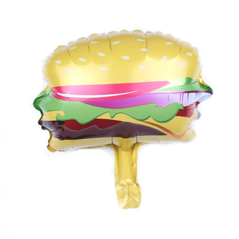 1PC Mini 40*30cm Ice Cream Burger Hot Dog Donut Balloon Aluminum Foil Balloons Birthday Party Decorations Kids Toy Globos