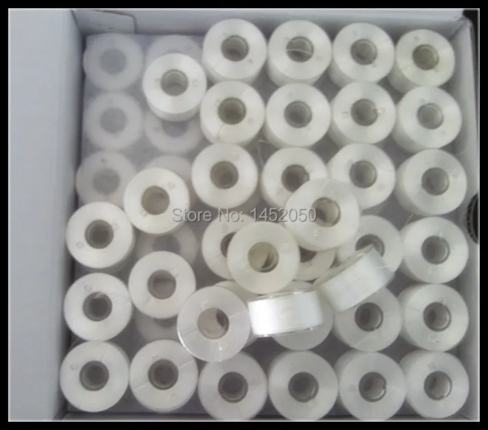 

Simthread 75D/2 White Type A Pre-wound Bobbins Thread for Brother Embroidery Machine