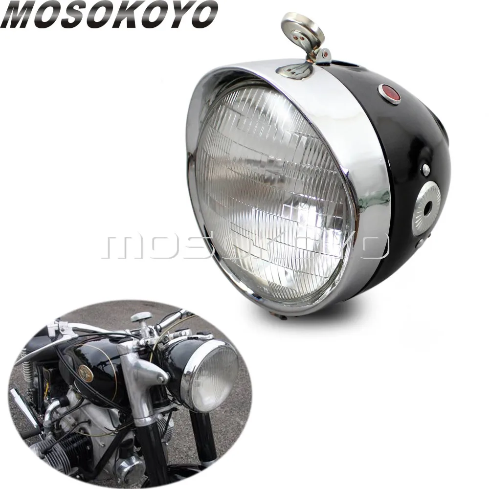 

Custom Cafe Racer Motorcycle 7'' Headlight Front Lamp For Zundapp DB BMW K750 KS750 M72 R12 R75 R51 R61 BW40 Dnepr Ural Sidecar