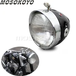 Custom Cafe Racer Motorcycle 7'' Headlight Front Lamp For Zundapp DB BMW K750 KS750 M72 R12 R75 R51 R61 BW40 Dnepr Ural Sidecar