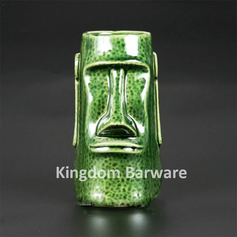 1PCS  Ceramic Tiki Mugs Art Crafts Creative Hawaii Mugs Easter Island Tiki Mug 650ml